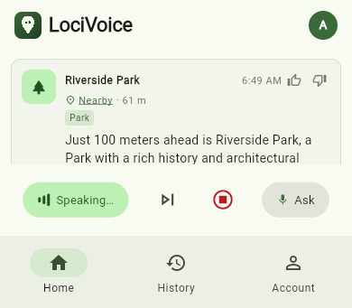 Ambient narration screenshot